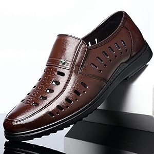 SMILE 通気性サンダル ホワイト・ブラウン*7 メンズ サンダル フットベッド 定番 黒 ダークブラウン 白 7808